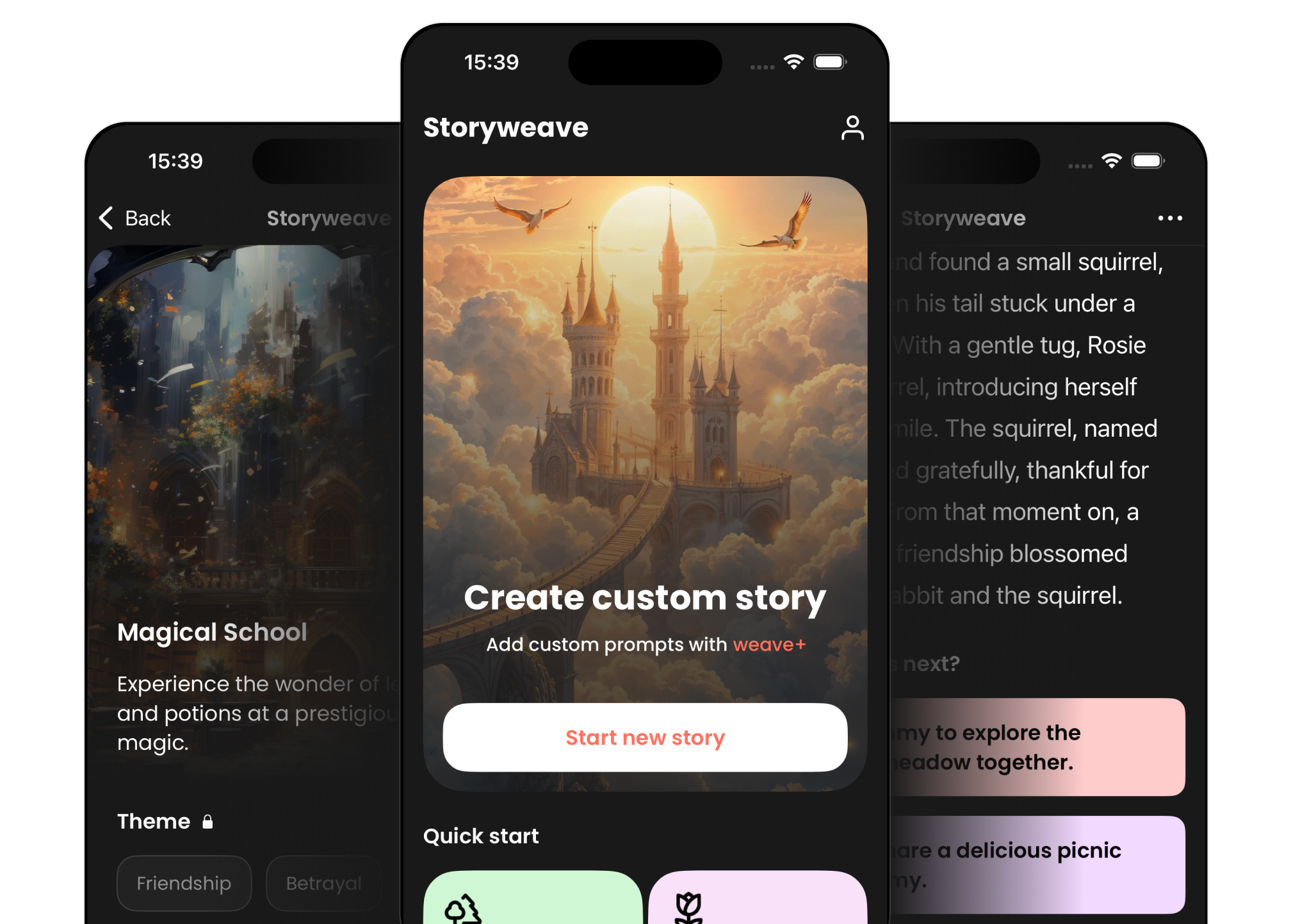 Storyweave App Interface